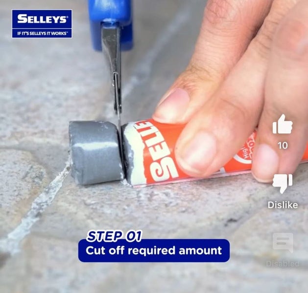 Selleys 110g Knead It Steel Polymer Repair Compound Epoxy Putty Carousel 2