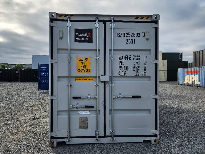 20ft High Cube Grey shipping container (Christchurch)62865827381250112