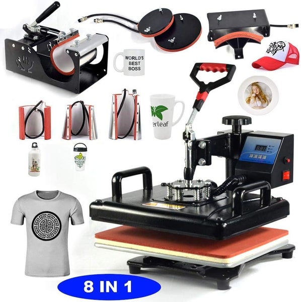 8 in 1 Heat Press Machine Sublimation Printing 38×30cm Carousel 2