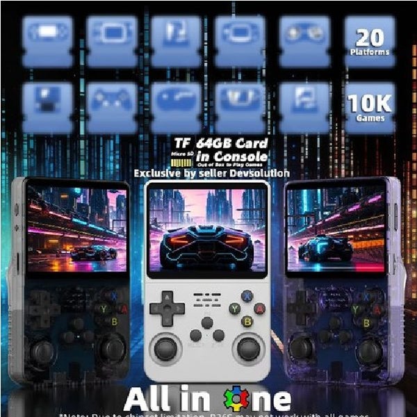 Handheld Retro Game Console 3.5 inch Pre-installed Emulator System Carousel 5