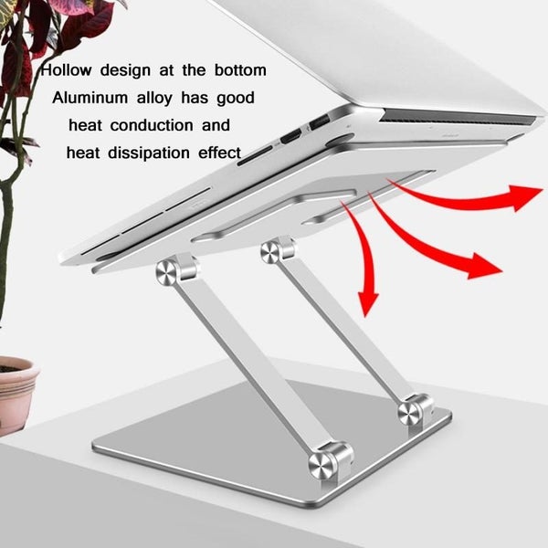 Laptop Portable Adjustable Desktop Cooling Bracket Moon Silver Carousel 6