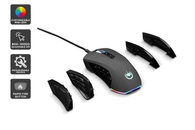 Kogan GMX RGB 10000dpi Modular Gaming Mouse Carousel 1