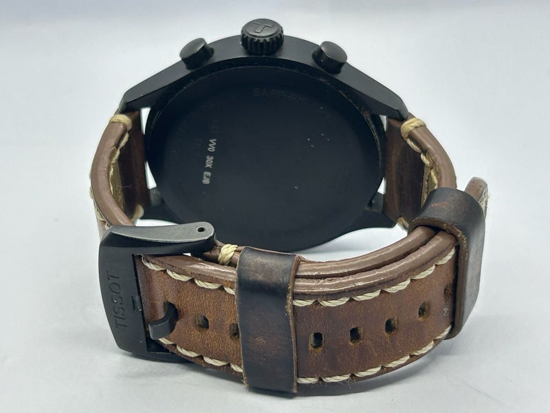 TISSOT CHRONO XL 3 SUBDIALS - DATE (LEATHER) WATCH T116617A #A2144887-1 Carousel 2