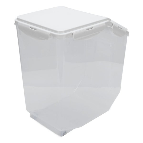 rice container storage with measuring cup transparent rice barrel Rice Barrel Carousel 1