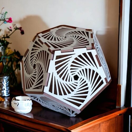 Pentagon Trinket Box - Spiral Carousel 1