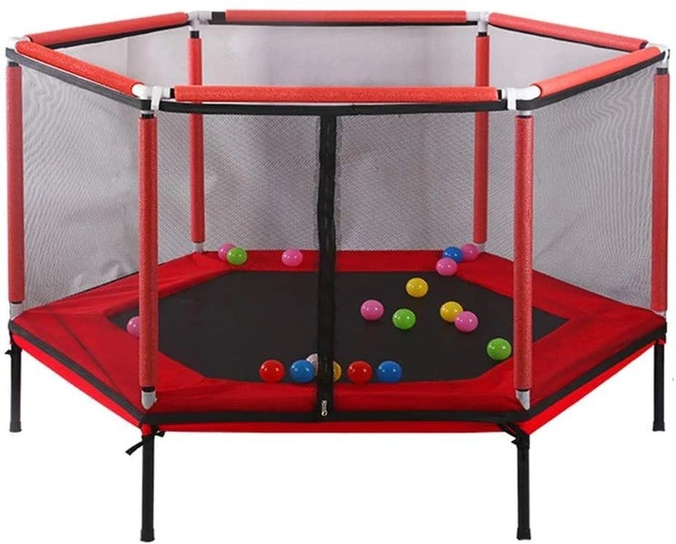 Mini Trampoline With Safety (Larger 62 Inch)629557091121931111