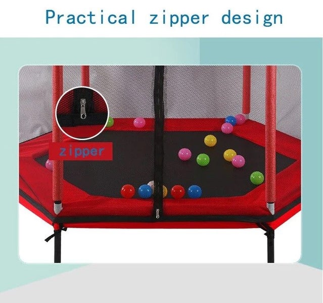Mini Trampoline With Safety (Larger 62 Inch)62955709112193114