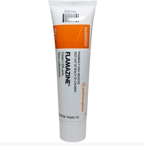 =CHEAP= 1x Flamazine Cream 1.0% w/w Burn Cream 50g Carousel 1