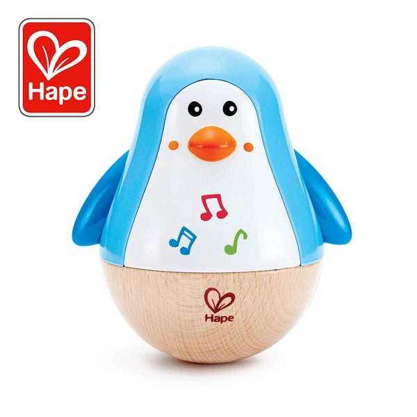 Penguin Musical Wobbler Hape Carousel 1