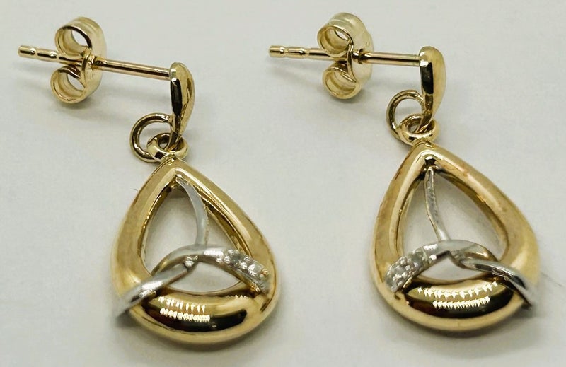9CT 2T DIAMOND EARRINGS 1.2GMS #B21123098-2 Carousel 1