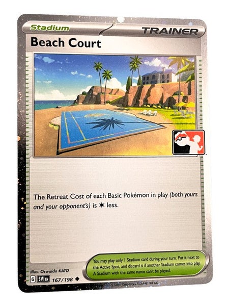 POKEMON TCG - Prize Pack Series 4 Beach Court Cosmos Holo Carousel 1