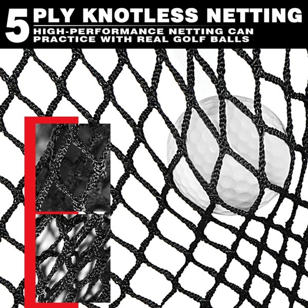 Heavy Duty Golf Practice Net Hitting Chipping Cage Training Aid 3.2m63655010884867114