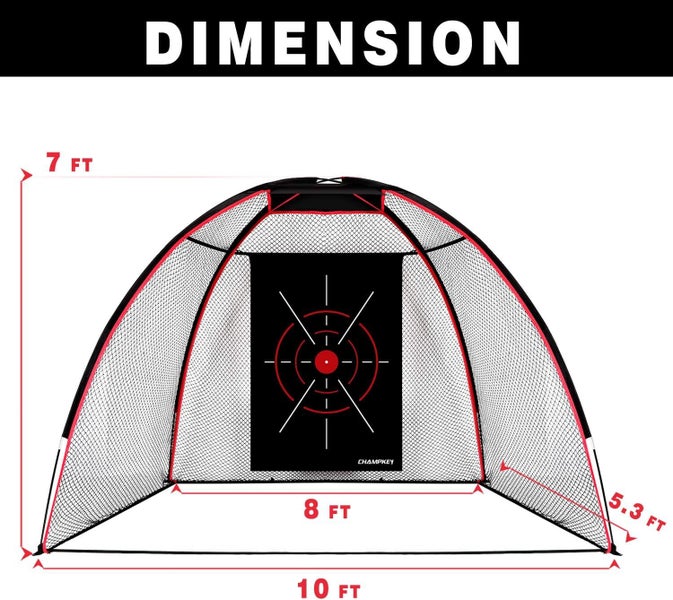 Golf Practice Net Hitting Chipping Cage Training Aid 3.2m (FREE SHIPPING) Carousel 7