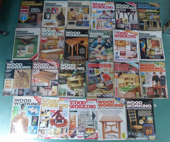 BULK LOT OF 23 VINTAGE 1960s-90s PRACTICAL WOODWORKING MAGAZINES Carousel 1