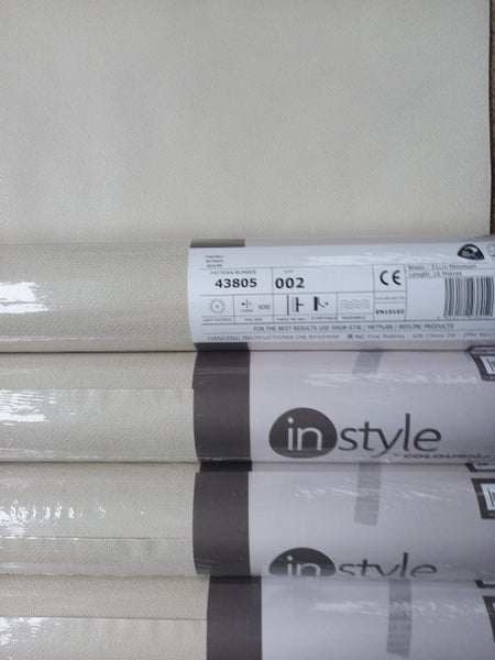 Wallpaper. Fine Weave - Grey/Beige. 7 roll bundle Carousel 1