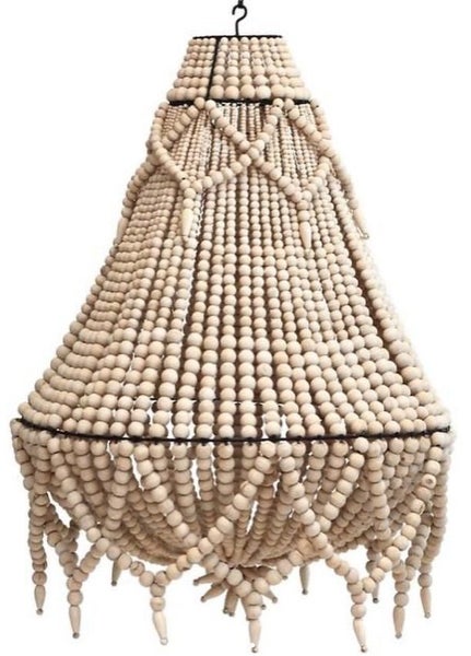 Chandelier Beaded Natural With Fringe Carousel 1