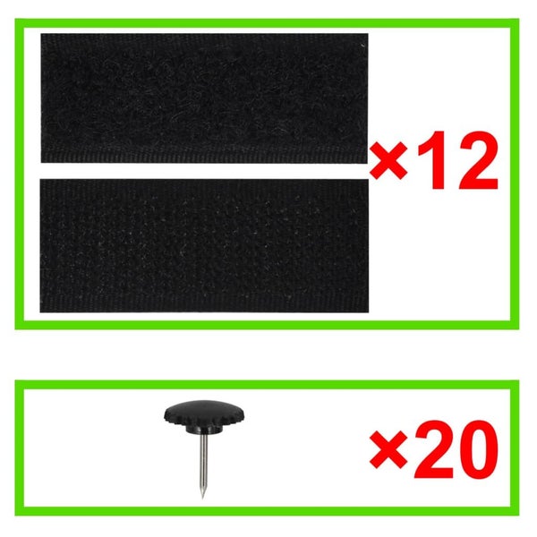 Insect Door Curtain 210 X 100 Cm 2 Pcs Magnet Black Carousel 7