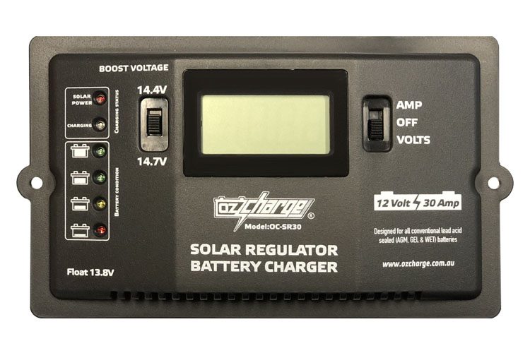 OzCharge 12V 12 Volt 30A 30 Amp Solar Controller Regulator OC-SR30 Carousel 1
