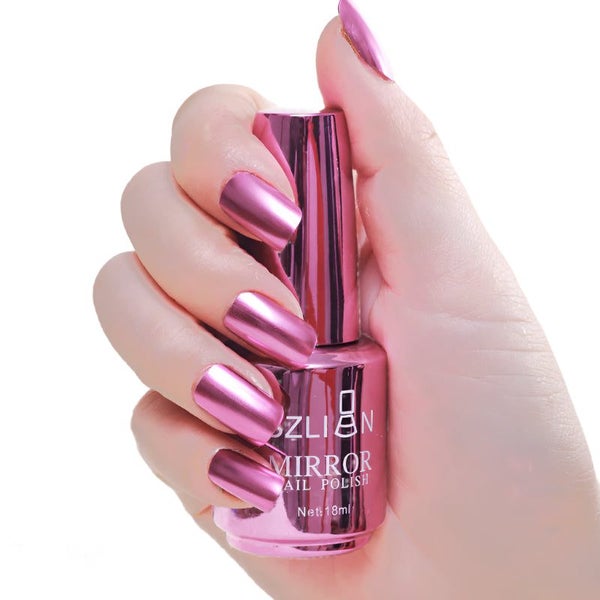 Hod Health & Home Mirror Silver Nail Polish Metal Colour Stainless Steel For Art Carousel 8