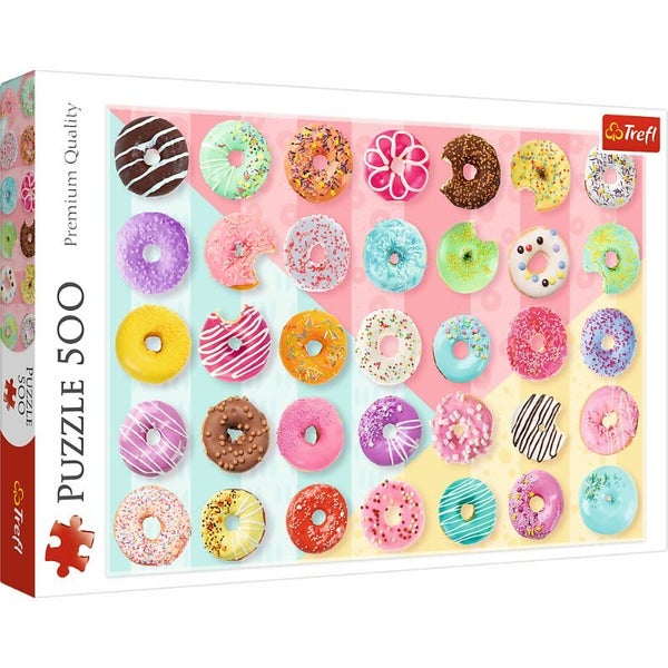 Trefl Sweet Donuts 500 Piece Puzzle Carousel 1