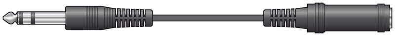 Audio Lead - 6.3mm TRS Extension Lead Carousel 1