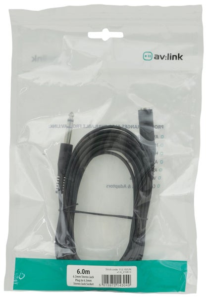 Audio Lead - 6.3mm TRS Extension Lead Carousel 2