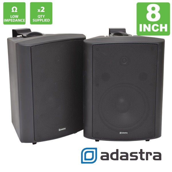 BC8B 8 inch Stereo Speakers Black Pair Carousel 1