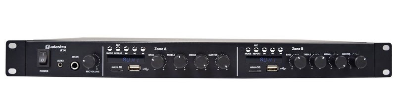Dual Stereo Mixer-Amplifier 4 x 160W Carousel 1