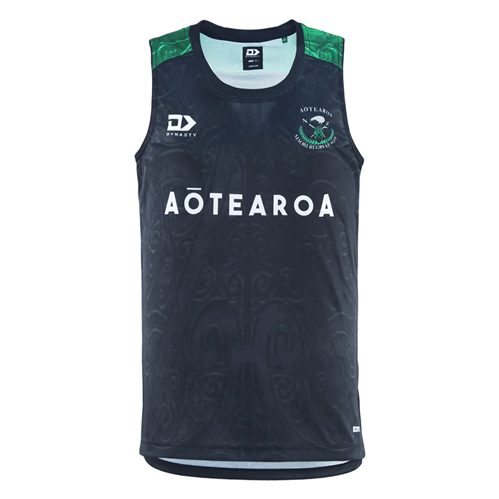 DYNASTY NZ MAORI RUGBY LEAGUE TRAINING SINGLET 3XL Carousel 1