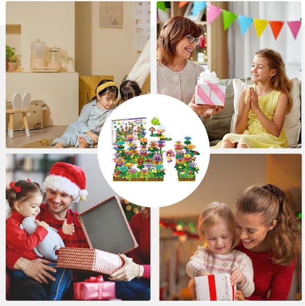 Flower Garden Building Blocks Brain Development Carousel 2