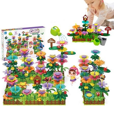 Flower Garden Building Blocks Brain Development Carousel 1