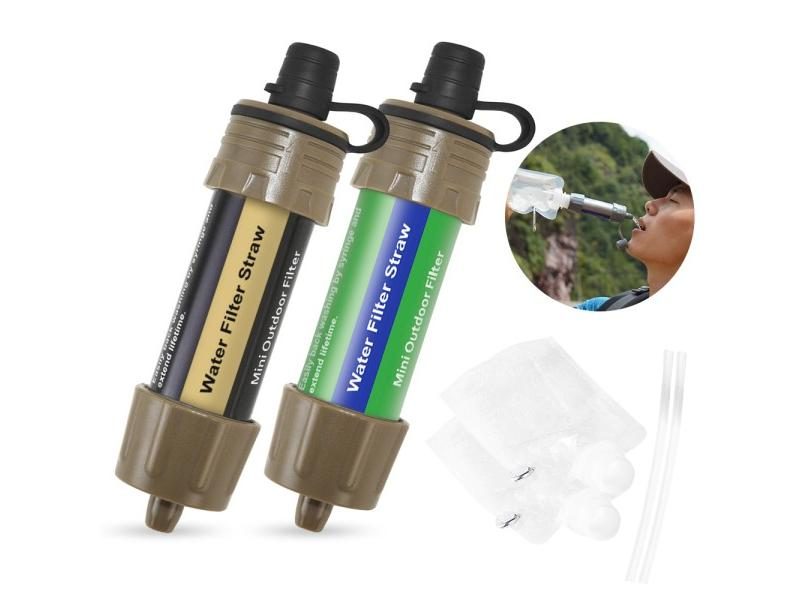 Outdoor Water Filtration Survival Water Filter Straw Water Filtration System Carousel 1