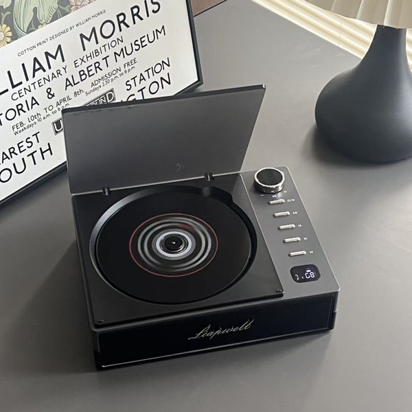 Portable CD Player with Speakers Bluetooth Rechargeable Black Carousel 2