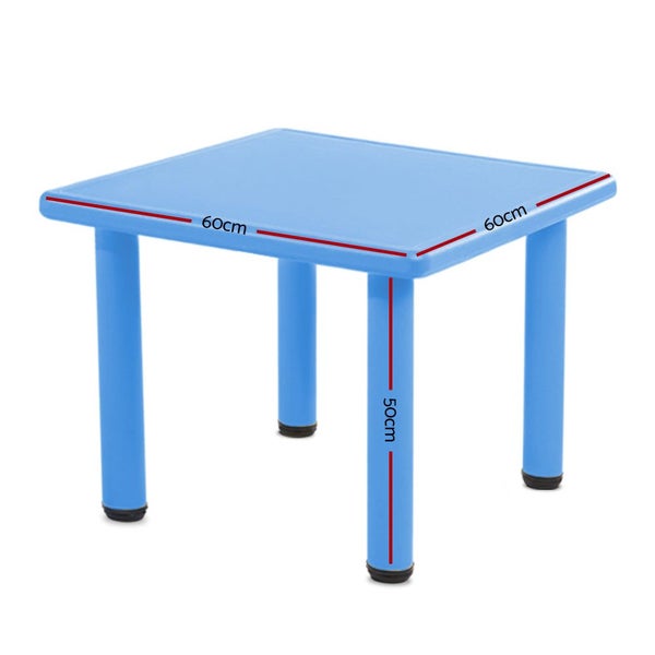 Keezi Kids Table Plastic Square Activity Study Desk 60X60CM Carousel 2
