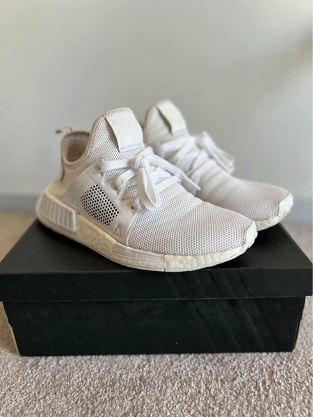 Refurbished Adidas NMD_XR1 Triple White Sneakers US 5 Carousel 1
