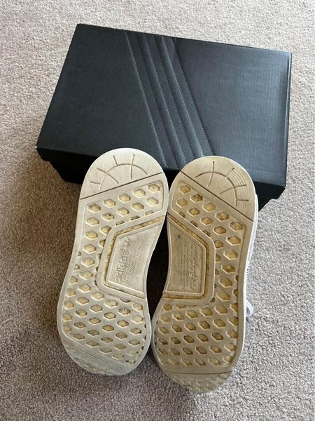 Refurbished Adidas NMD_XR1 Triple White Sneakers US 5 Carousel 10