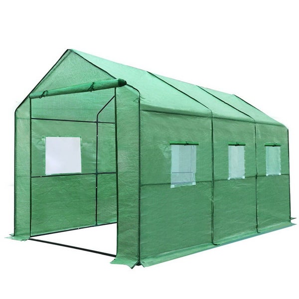 Greenfingers Greenhouse 3.5x2x2M Walk in Green House Tunnel Plant Garden Shed Carousel 1