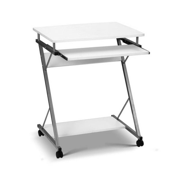 Artiss Computer Desk Keyboard Tray Shelf White 60CM Carousel 1