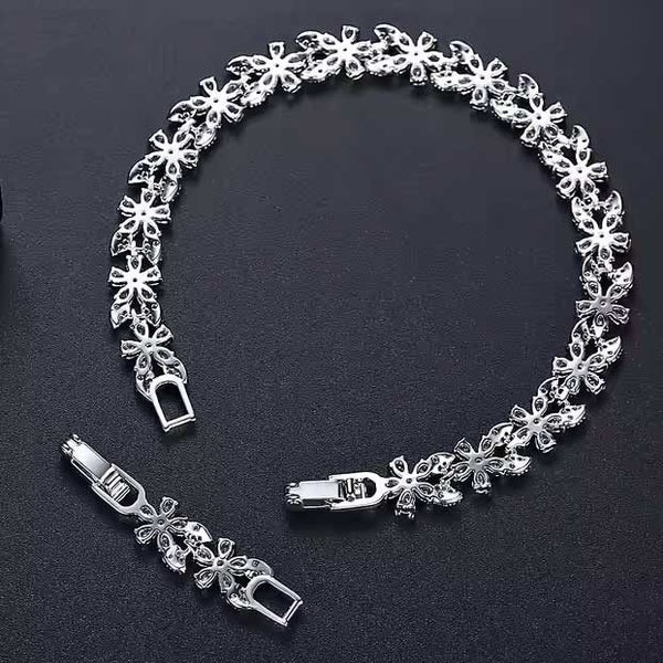 Silver Crystal Tennis Bracelet "Jelena" Carousel 8