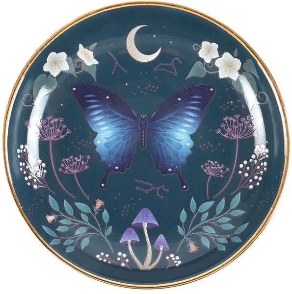 Round Midnight Moth Trinket Dish Carousel 1