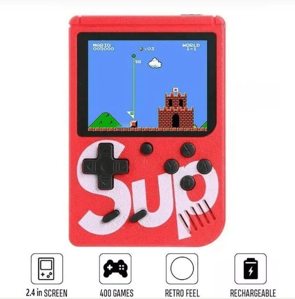 400-IN-1 CLASSIC GAME CONSOLE Portable Game Box - red #AC101 Carousel 1