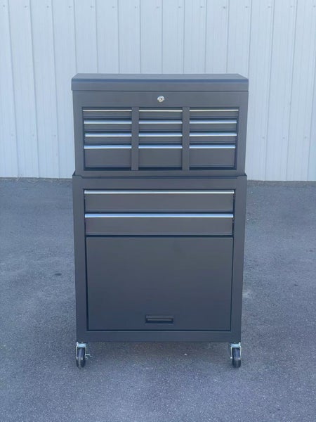 Black Steel Multi-Drawer Storage Lock Box & Wheel Trolley 220 Carousel 1