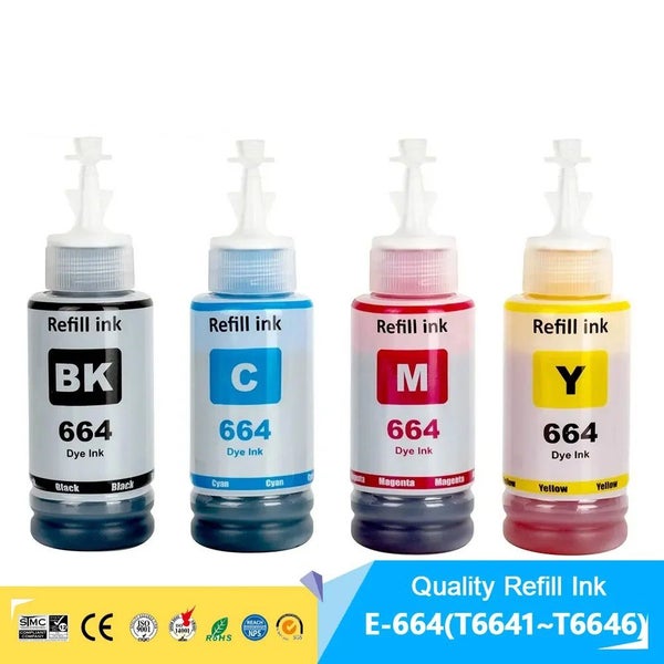4pcs Ink Refill Bottle for Epson Ink Tank L series Eco Tank Printer 100ml Carousel 2