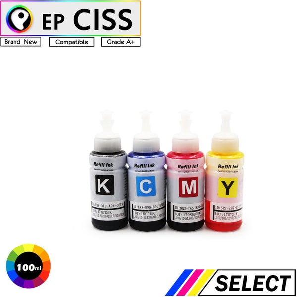 Compatible EPSON Eco Tank ink Refill Bottles for Ciss Ink Tank Ink Bottle Carousel 1