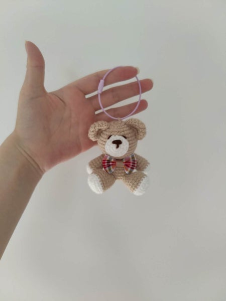 Handmade Crochet Teddy Bear Keychain Carousel 2
