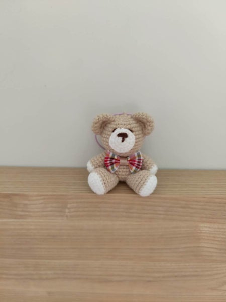 Handmade Crochet Teddy Bear Keychain Carousel 6