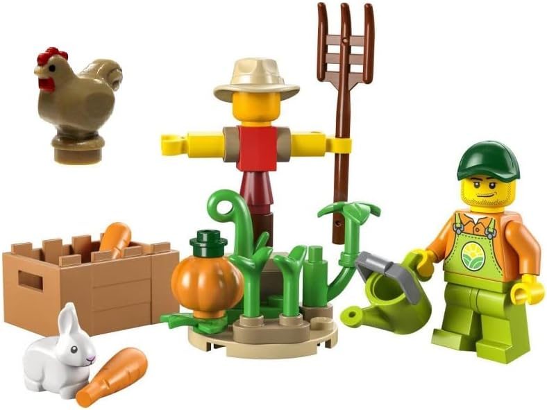$1 RESERVE LEGO 30590 City Farm Scarecrow Polybag Carousel 2
