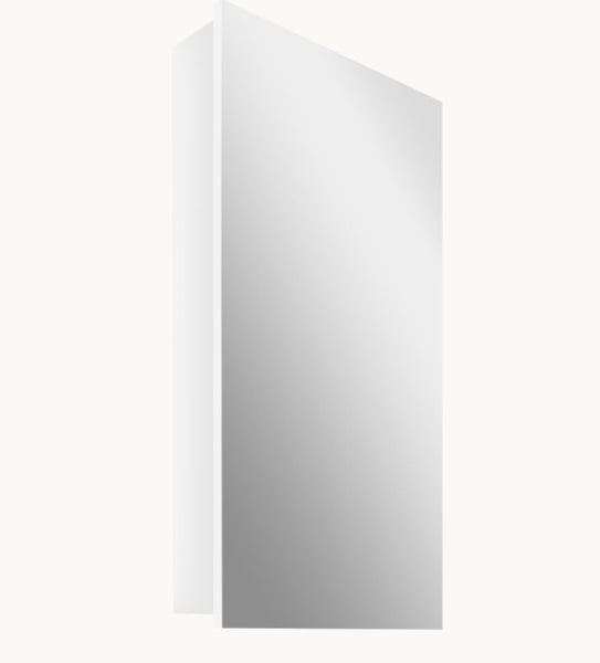 Avon 450 Mirror Cabinet Gloss White with Demister Carousel 1