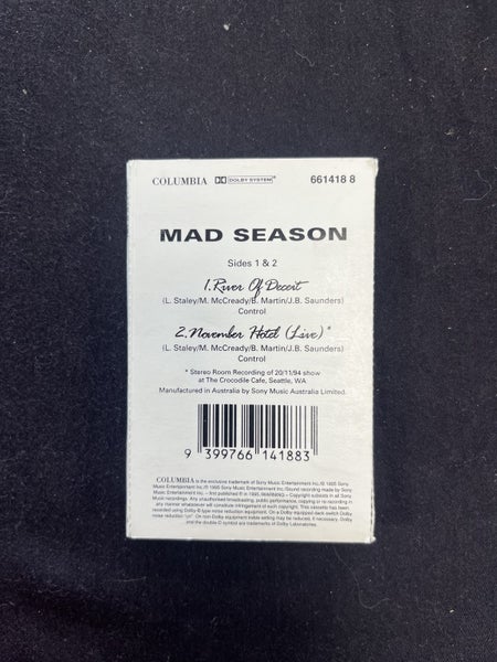 Mad Season (Alice in Chains) RARE River of deceit cassette single Carousel 3
