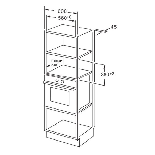 Midea 25L Built-In Convection Microwave TC925B8D Carousel 3